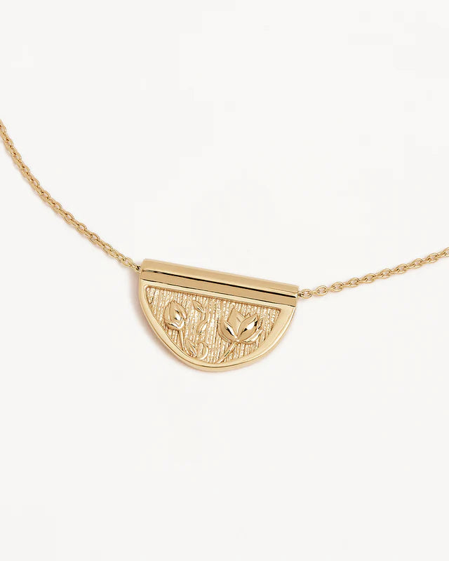 18k Gold Vermeil Blooming Together Lotus Necklace