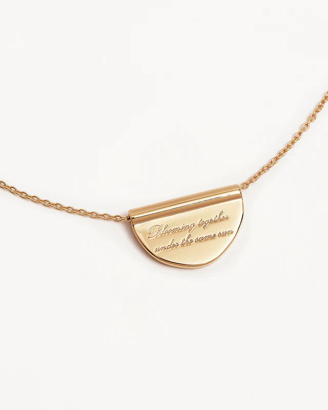 18k Gold Vermeil Blooming Together Lotus Necklace