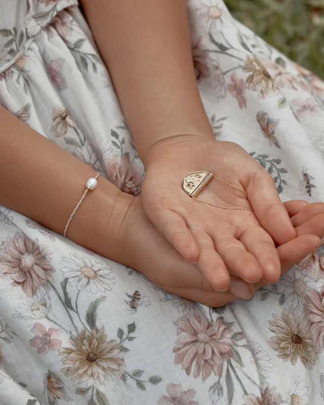 18k Gold Vermeil Blooming Together Lotus Necklace