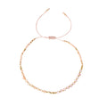 Handmade Pink Gemstone Beaded Strand Bracelet