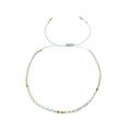 Handmade Aqua Gemstone Beaded Strand Bracelet