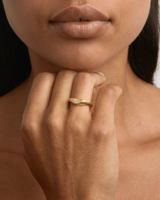 18k Gold Vermeil Lotus Ring