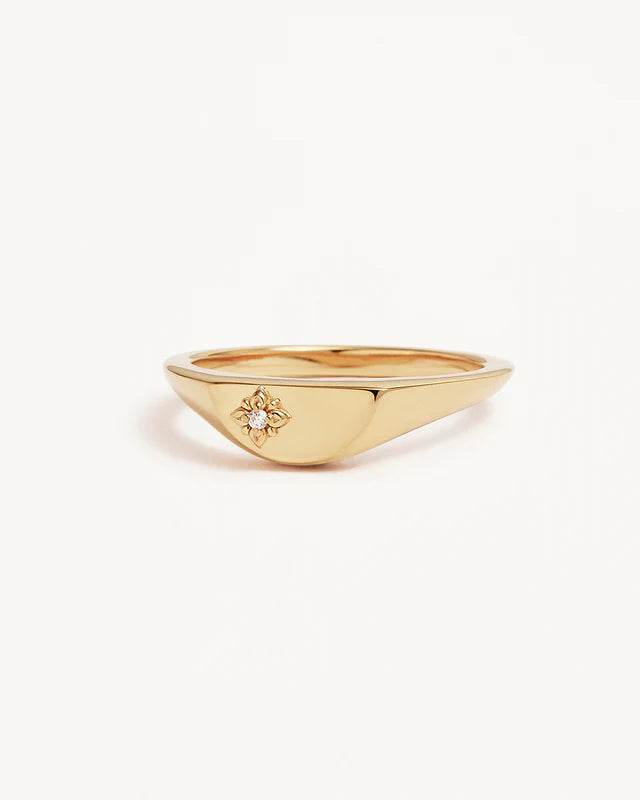 18k Gold Vermeil Lotus Ring