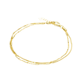 BRACELET DOUBLE LAYER GOLD PLATED CHAIN