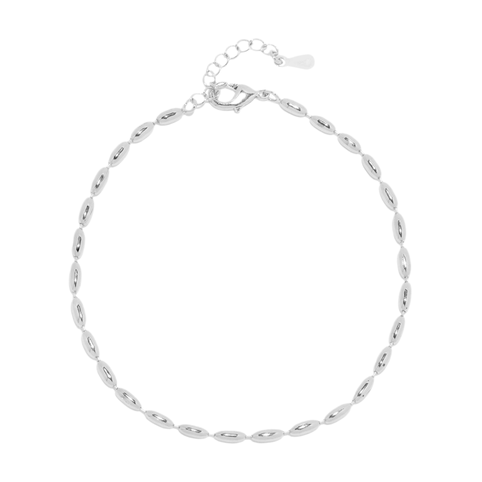SILVER POD CHAIN BRACELET
