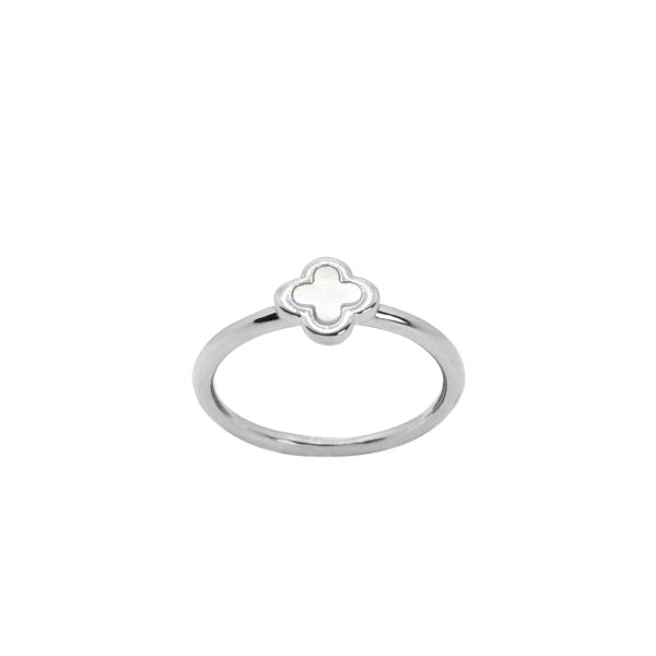 CLOVER SILVER RING