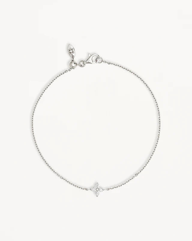Sterling Silver Crystal Bloom Bracelet