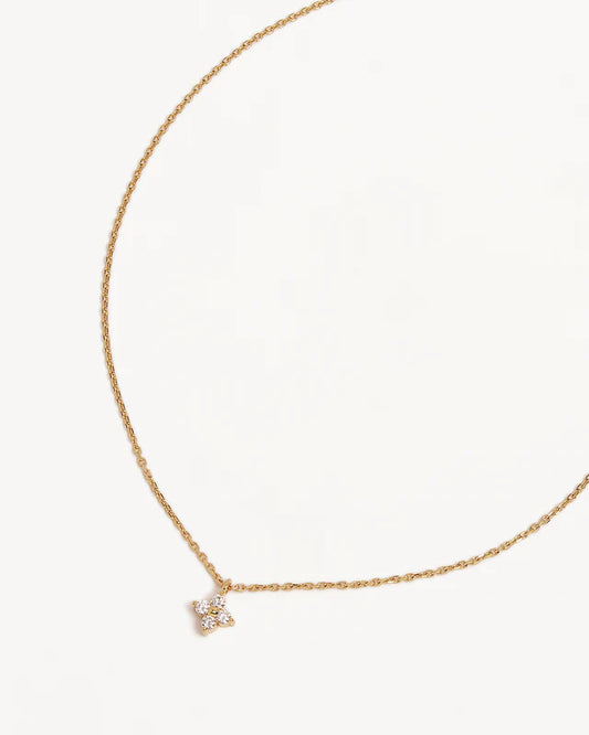 18k Gold Vermeil Crystal Bloom Necklace