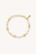 Celestial Moonstone Gold Bracelet