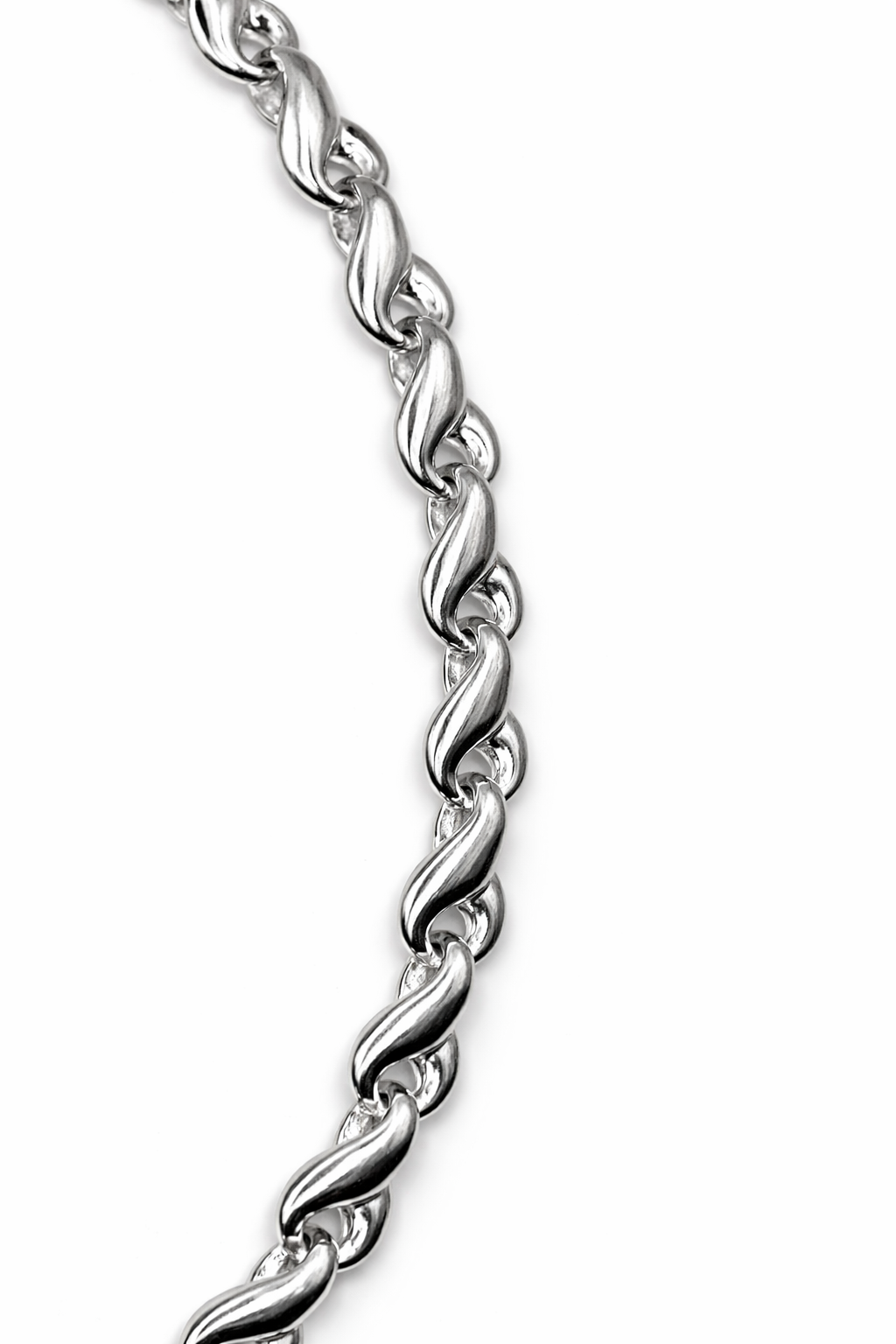 Handmade Silver Italian Link Necklace