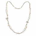 NECKLACE MUTLI CHAIN FLOWER HANDMADE