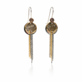 HANDMADE MULTI TONAL DROP WITH HANGING CHAIN DETAIL
