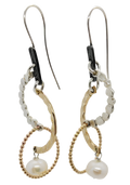 EARRINGS BEADED WITH PEARLS
