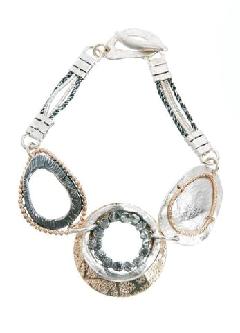 BRACELET HANDMADE STERLING AND GOLD FILLED