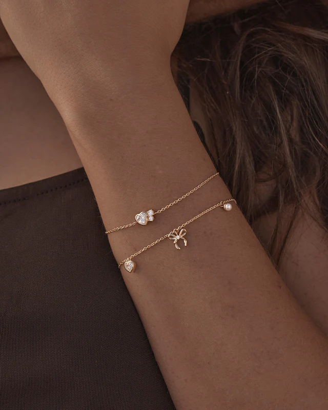 18k Gold Vermeil Dream Lover Heart Bracelet