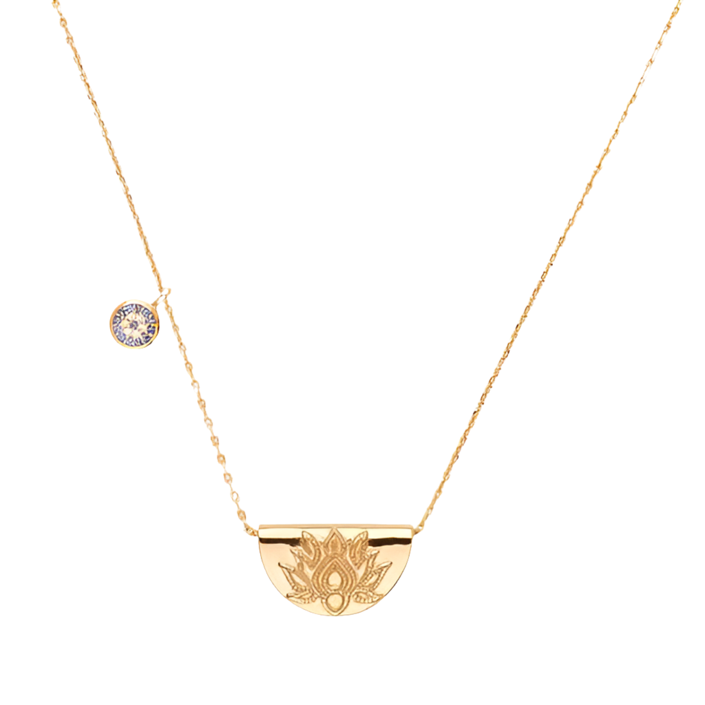 GOLD LUCKY LOTUS NECKLACE