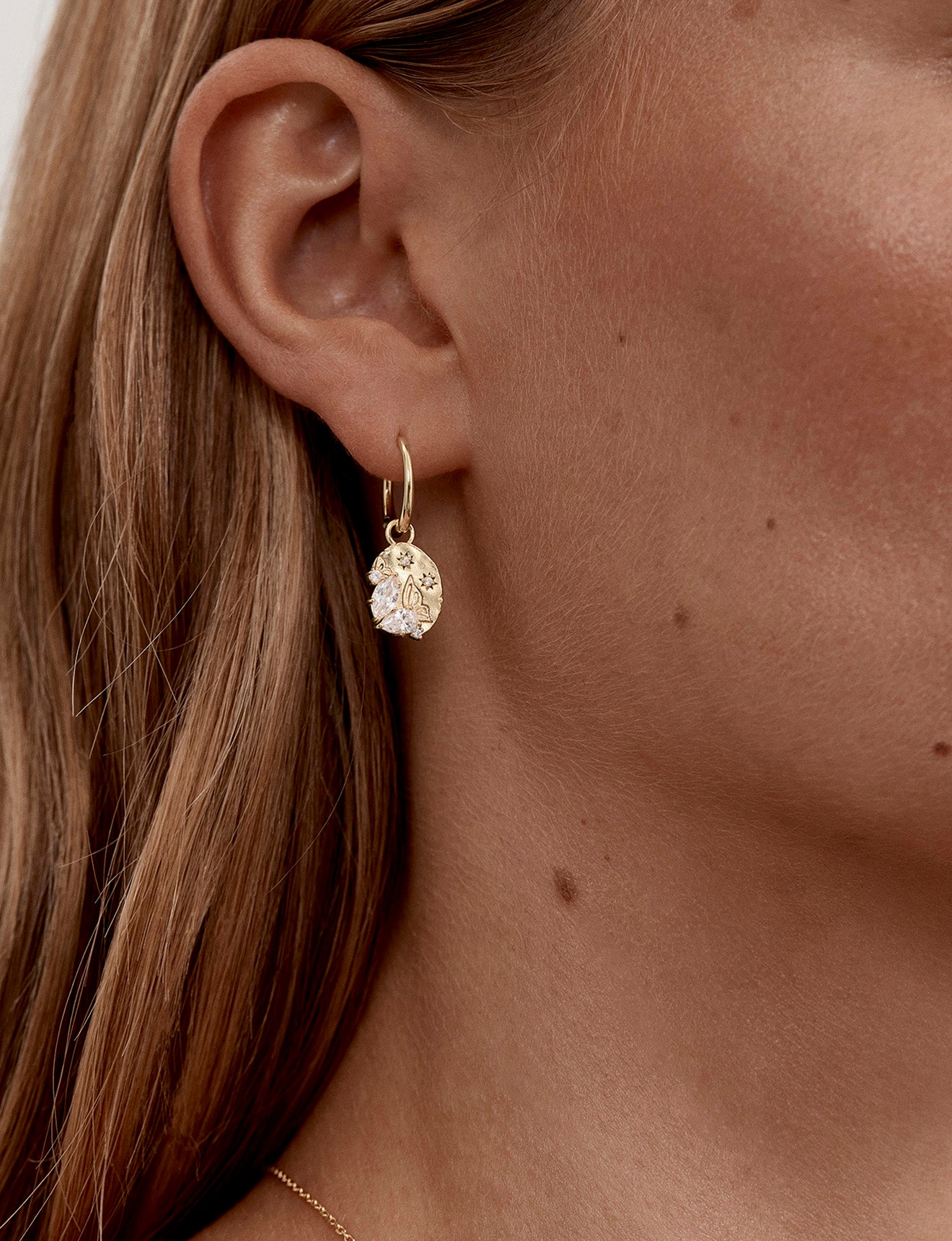EARRINGS 18K GOLD VERMEIL WITH WINGS I FLY