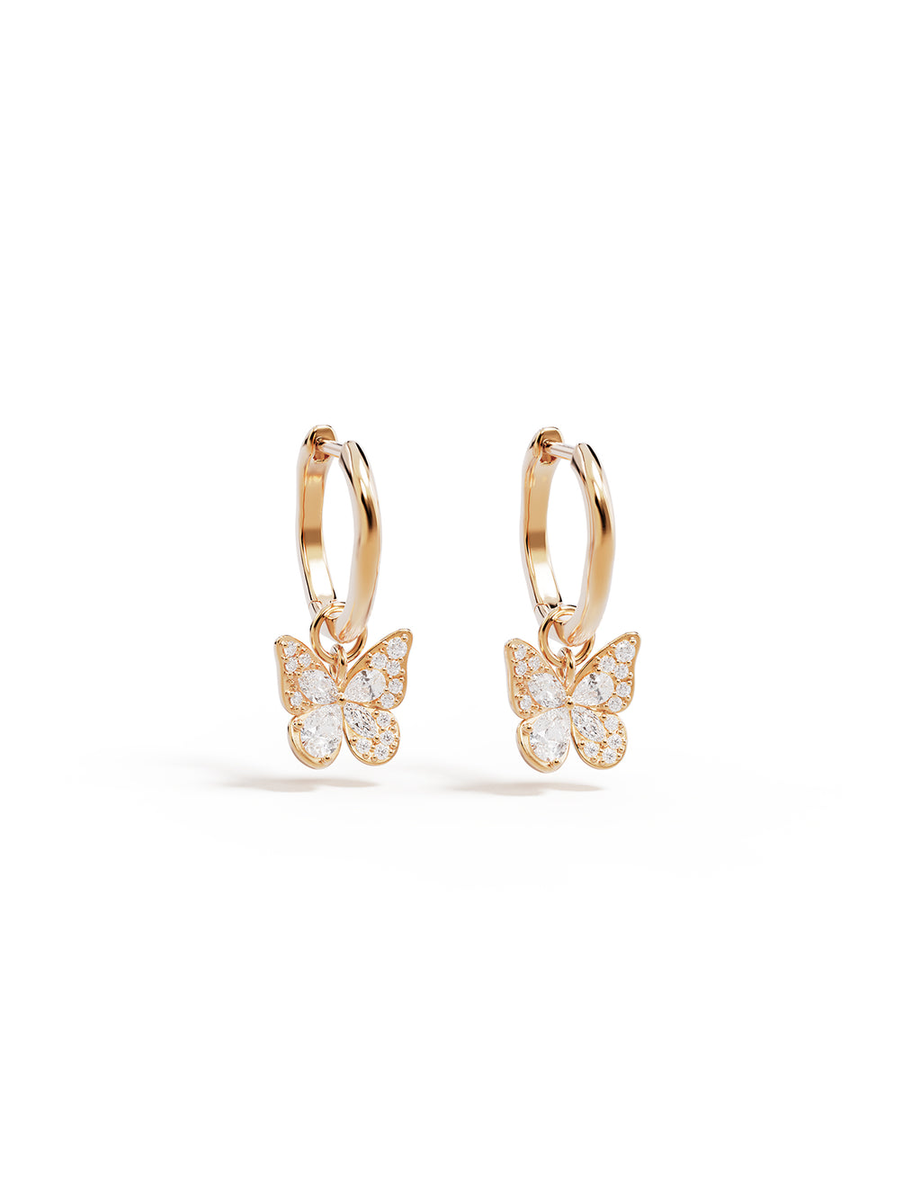 EARRINGS I BREATHE, I BECOME BUTTERFLY HOOPS