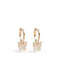 EARRINGS I BREATHE, I BECOME BUTTERFLY HOOPS