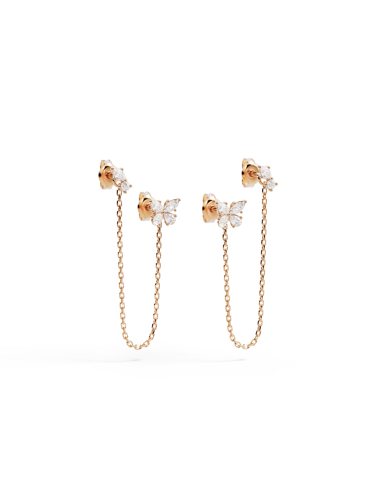 EARRINGS DANCING IN THE WIND GOLD VERMEIL