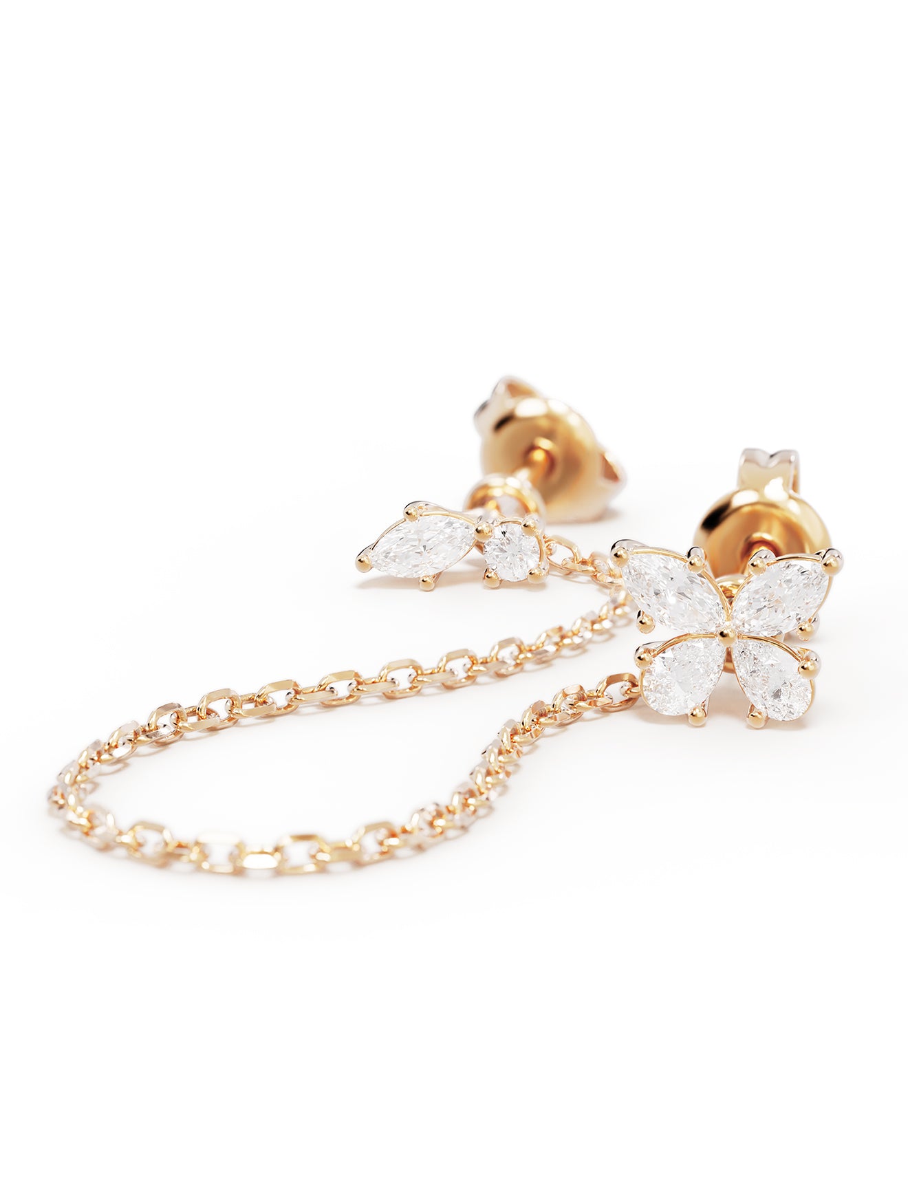 EARRINGS DANCING IN THE WIND GOLD VERMEIL