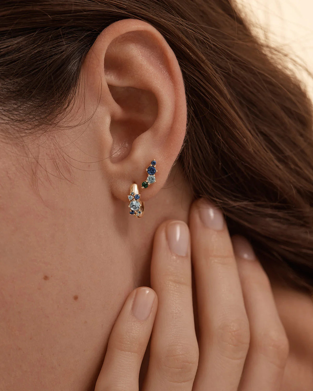 EARRINGS I BREATHE, I BECOME HOOPS GOLD VERMEIL