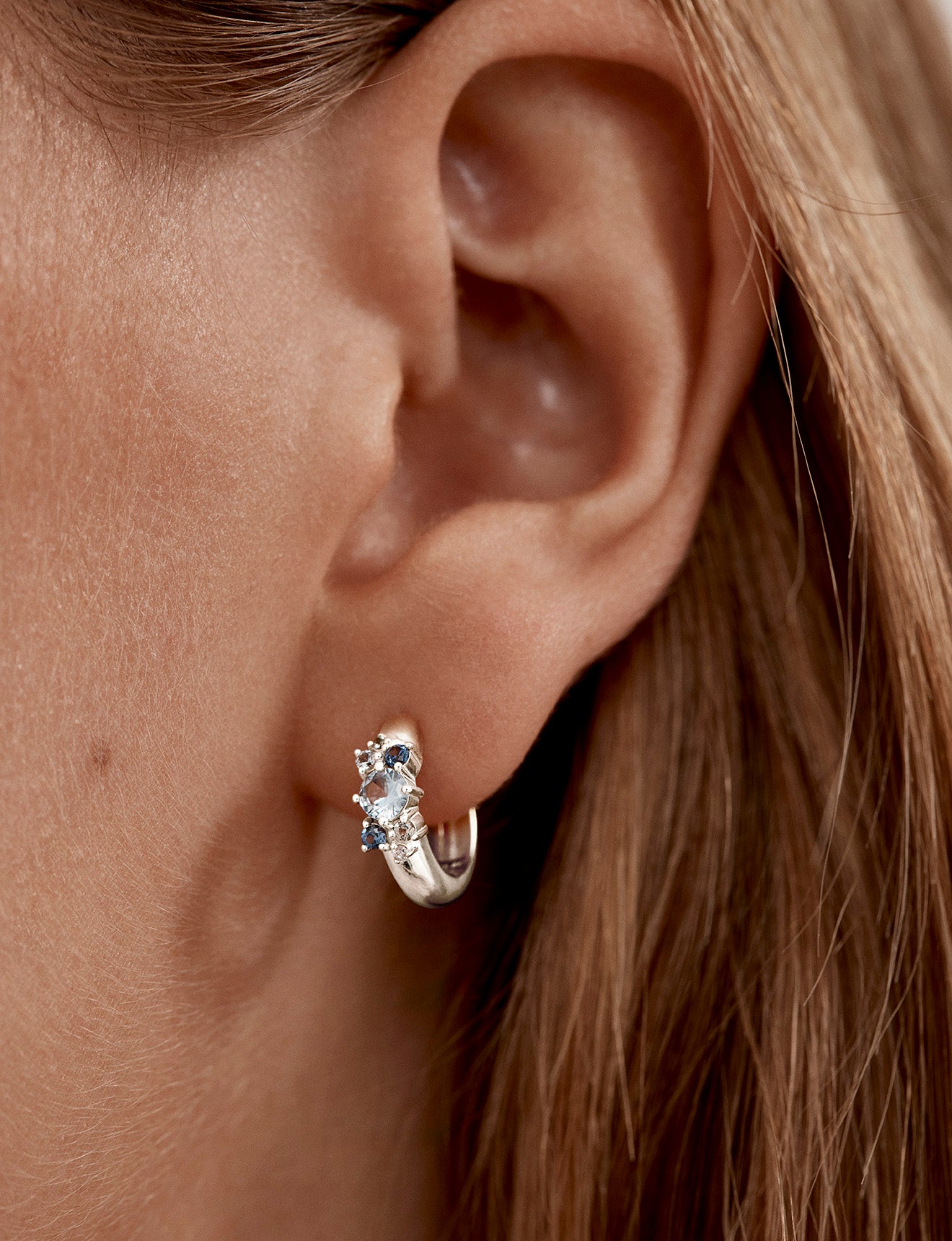 EARRINGS I BREATHE, I BECOME HOOPS STERLING