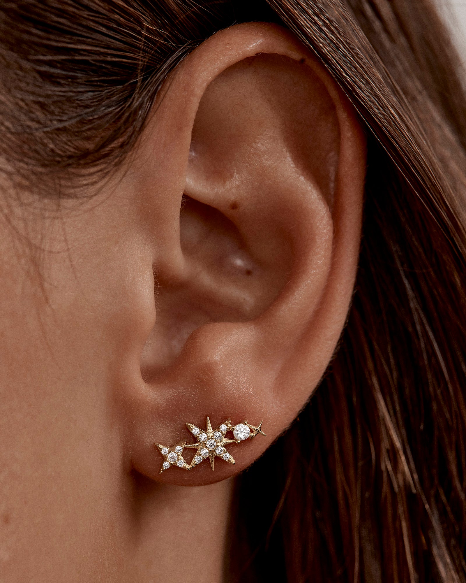 18K Gold Vermeil Celestial Skies Crawlers