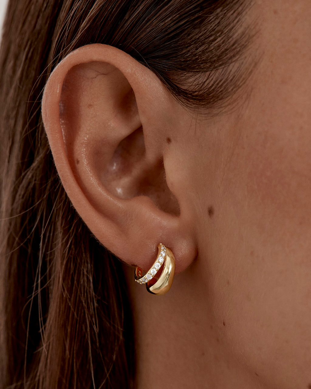 18k Gold Vermeil Eternally Yours Hoops