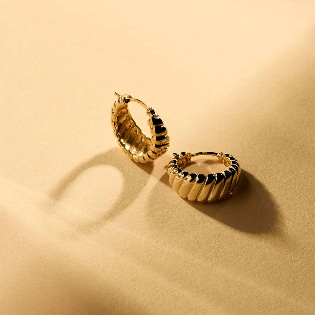 THALASSA HOOP EARRING (YELLOW GOLD PLATED)