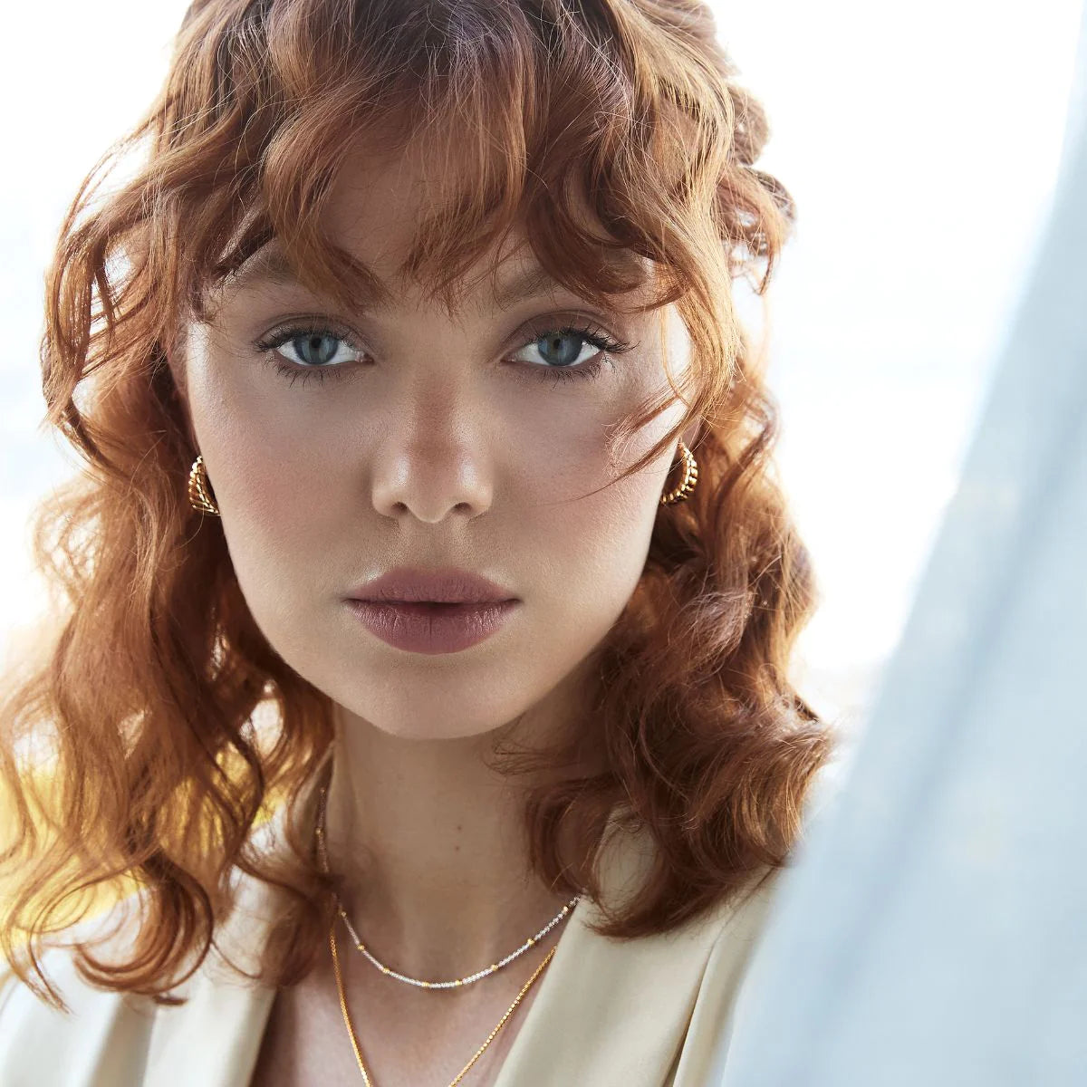 THALASSA HOOP EARRING (YELLOW GOLD PLATED)