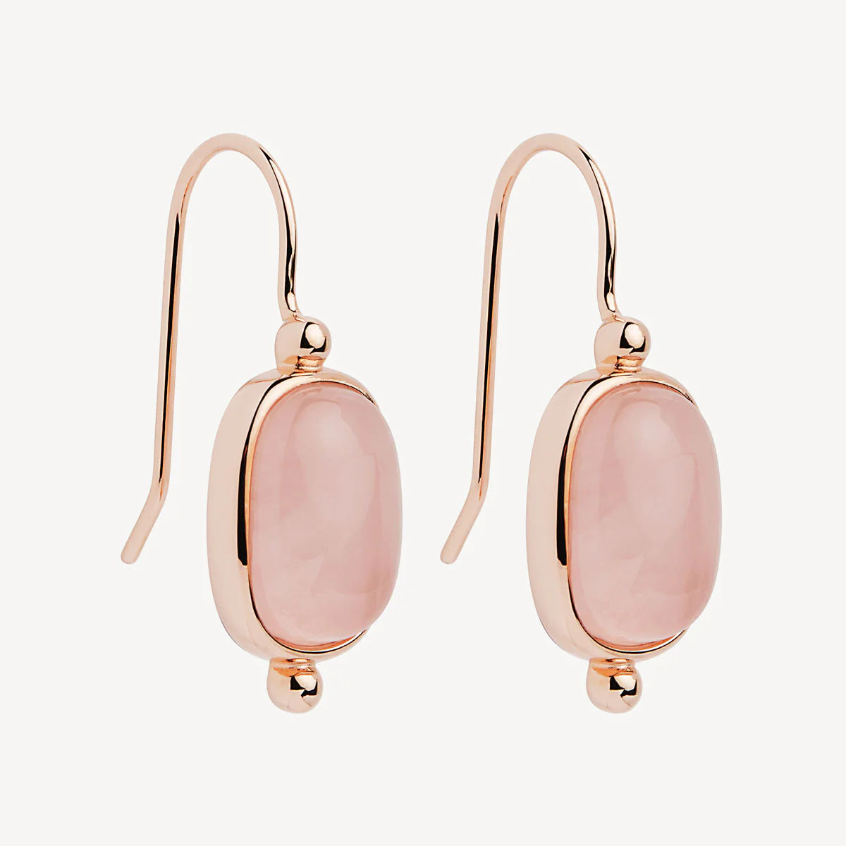 Fleur Rose Quartz Earrings