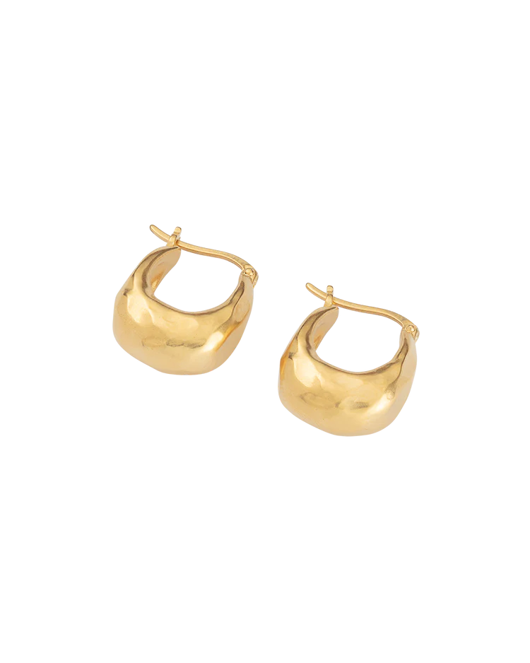 ESSENCE  HOOPS - 18K GOLD PLATED