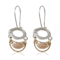 EARRINGS SWINGING ROSE GOLD HANDMADE