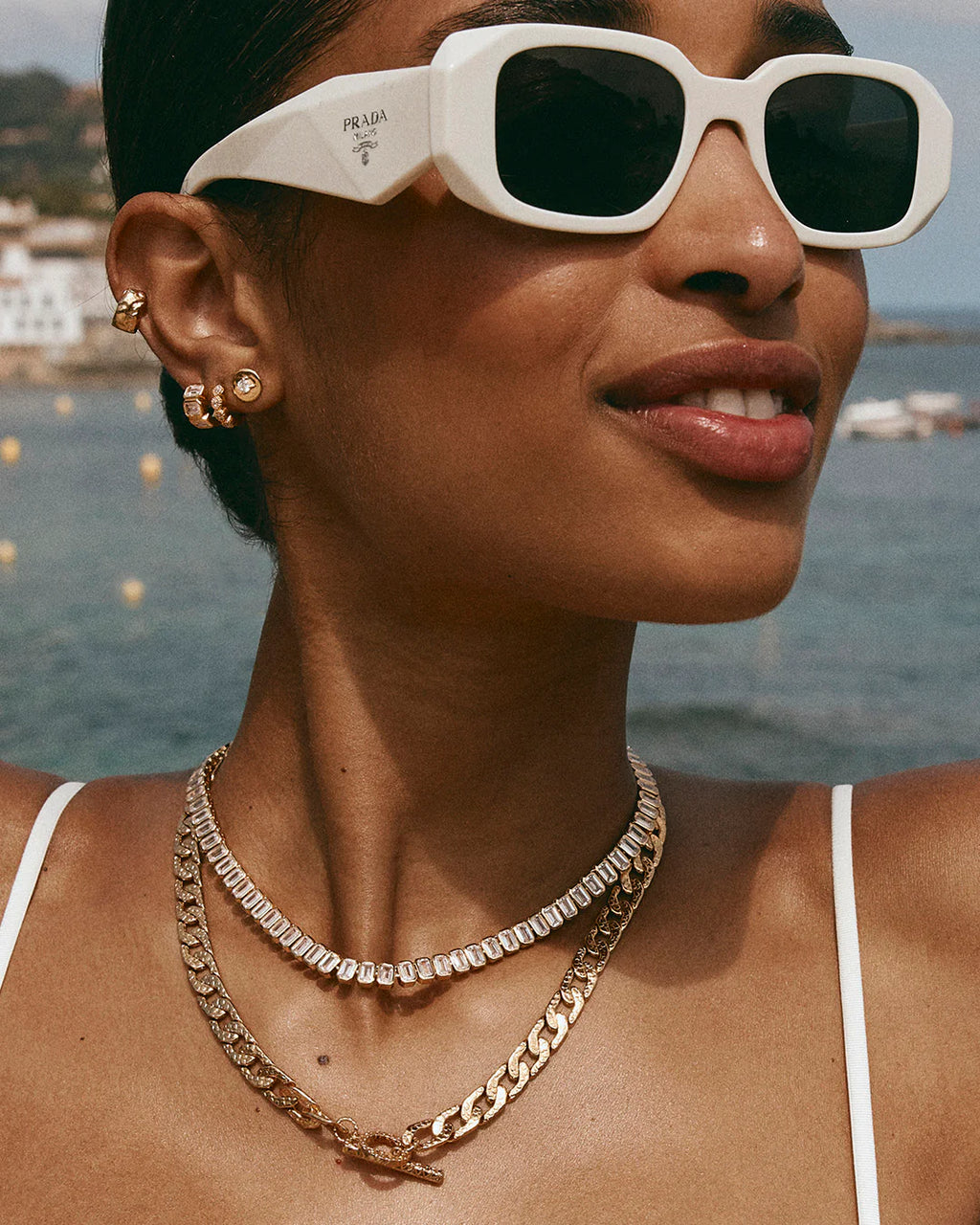 BLANC TENNIS NECKLACE