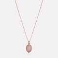 FLEUR ROSE QUARTZ NECKLACE
