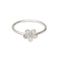 FLOWER SILVER RING