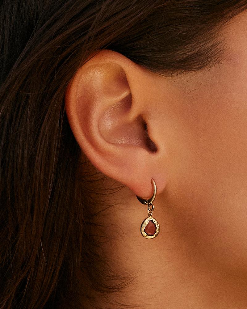 LYSIA ROSEWOOD EARRINGS