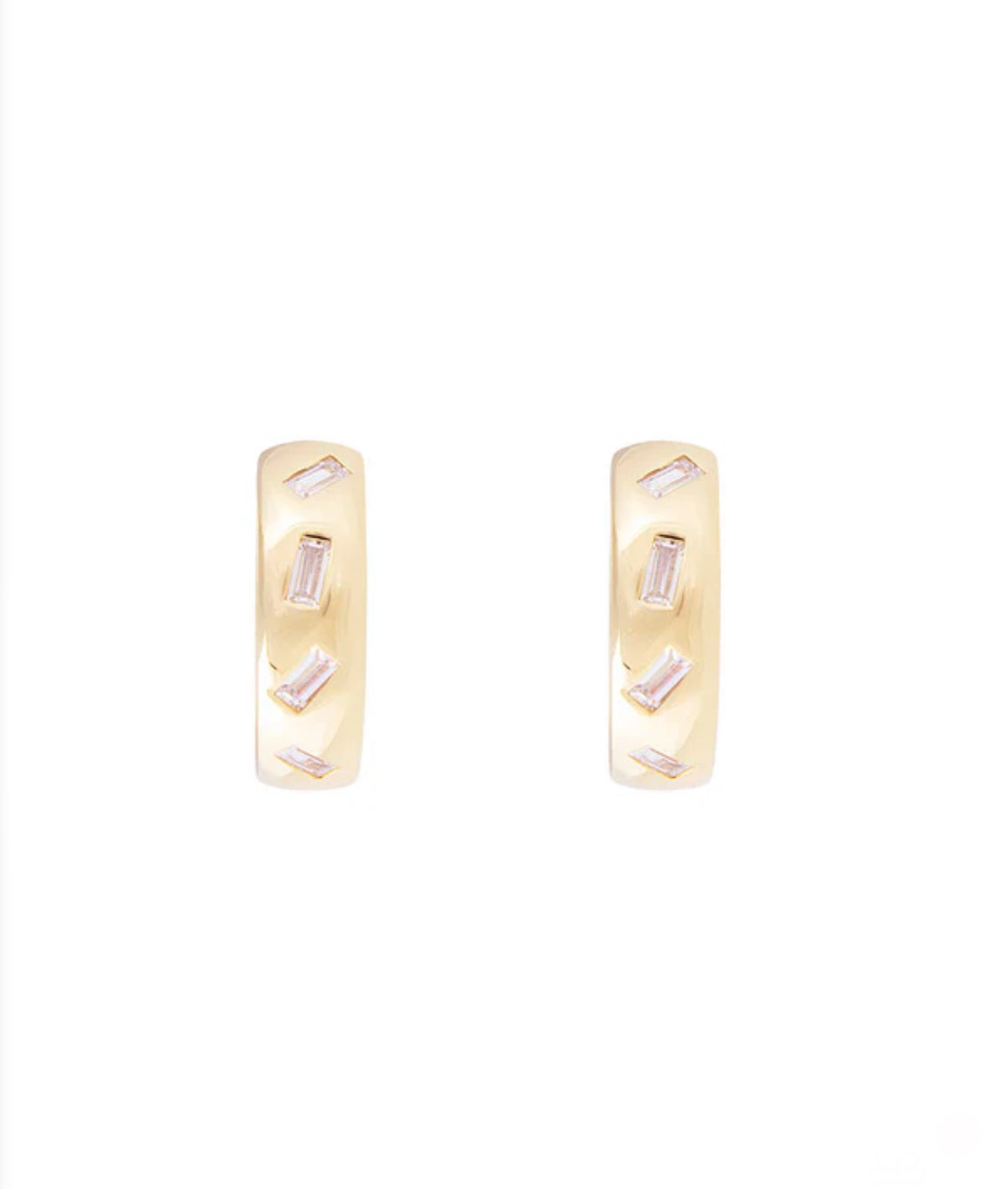 SCATTER BAGUETTE MIDI HOOPS