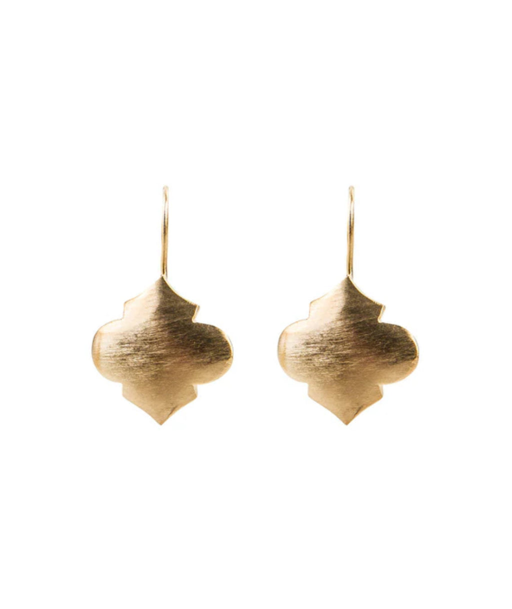 MOROCCAN DROP EARRINGS - GOLD.