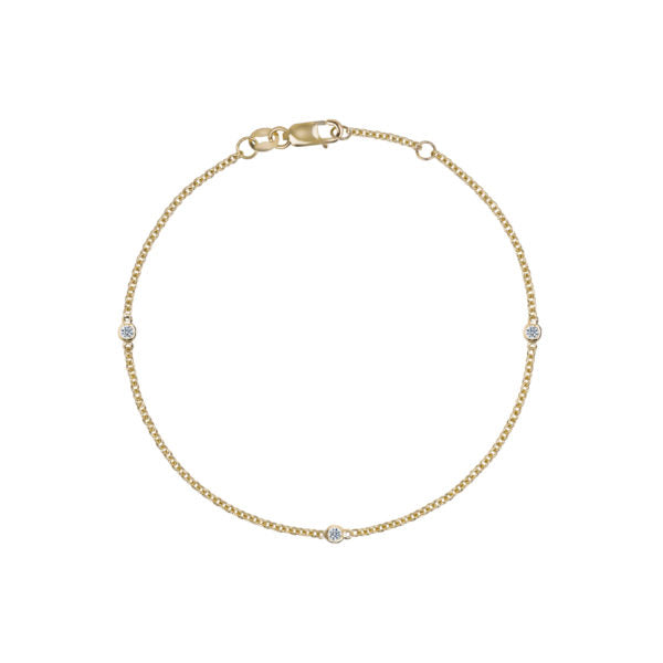 TRILOGY BRACELET YELLOW GOLD