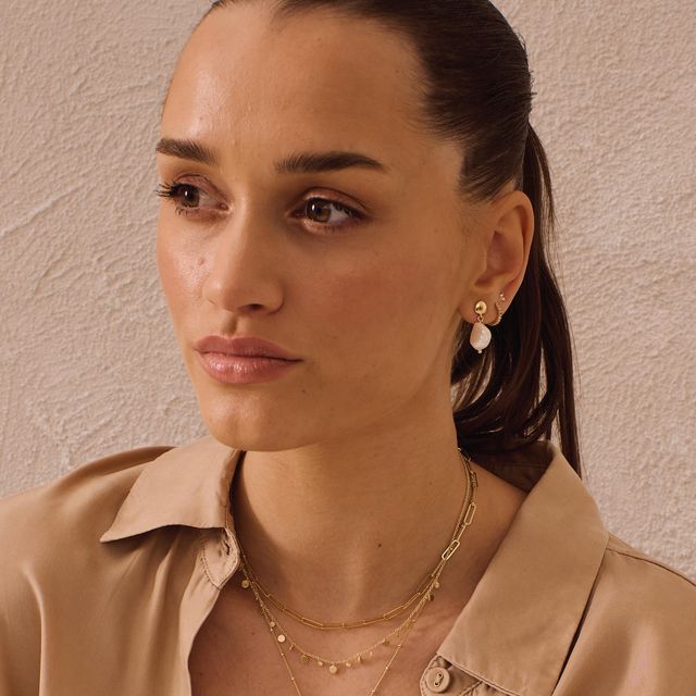 HALCYON PEARL EARRINGS - ROSE GOLD