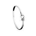 SILVER HOOK AND EYE  WIRED BANGLE