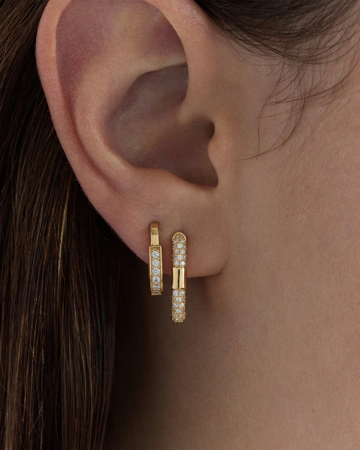 18k Gold Vermeil Unlock Your Potential Hoops