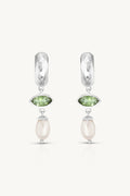 Jupiter Apatite Silver Huggies