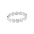 MELT TEXTURED THIN SILVER RING