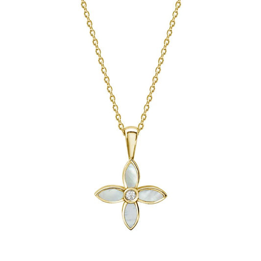 MINI DESERT FLOWER NECKLACE GOLD PLATED