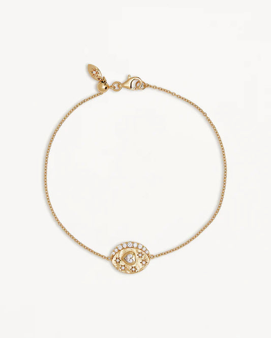 18k Gold Vermeil Love You to the Moon and Back Bracelet