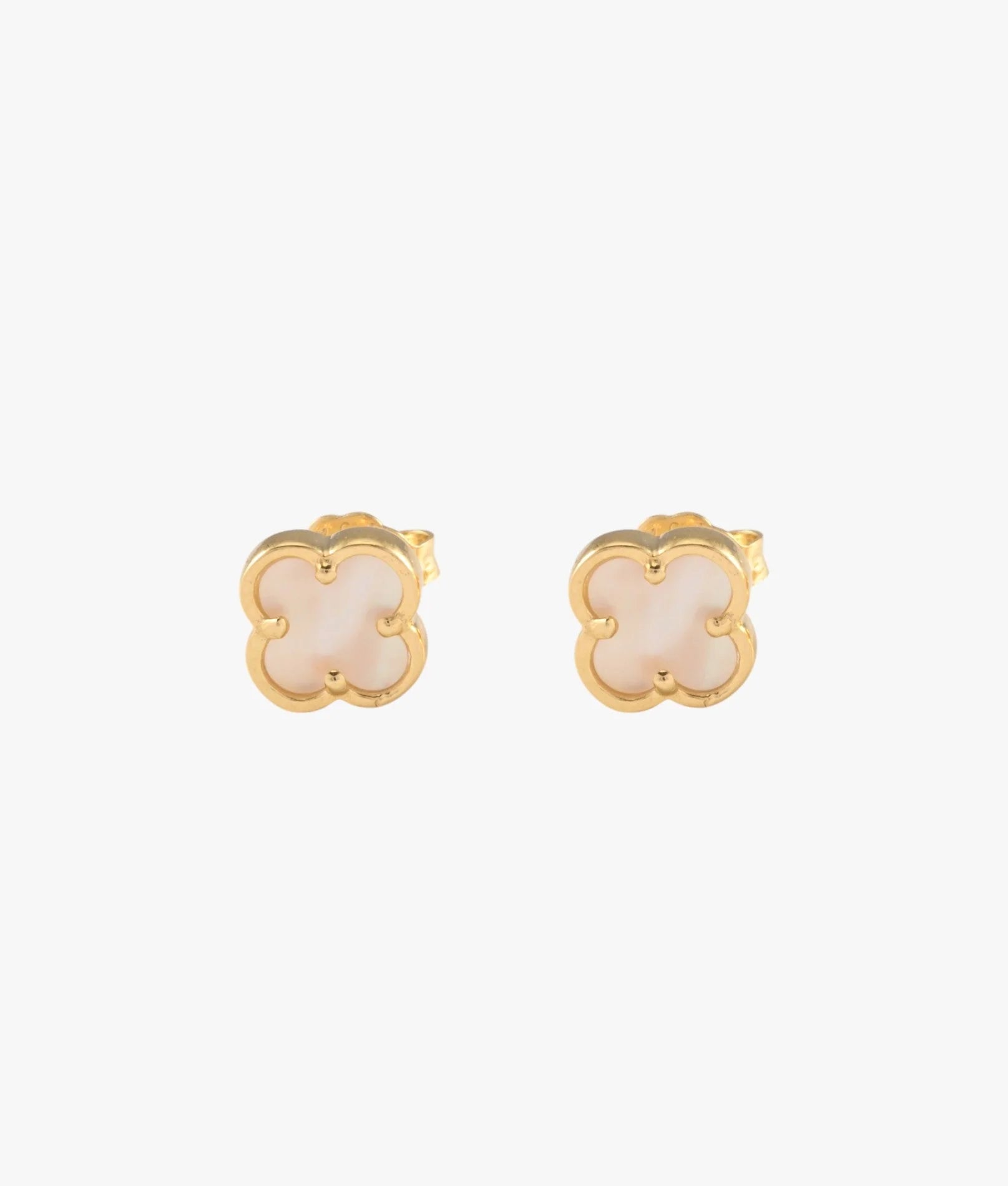 MINI CLOVER (MOTHER OF PEARL) STUD EARRINGS