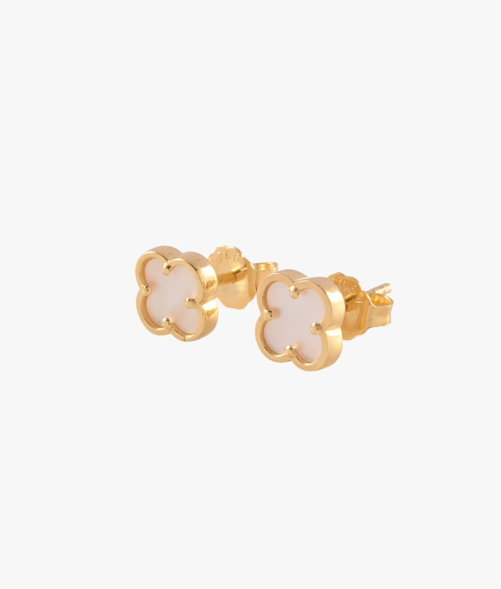 MINI CLOVER (MOTHER OF PEARL) STUD EARRINGS